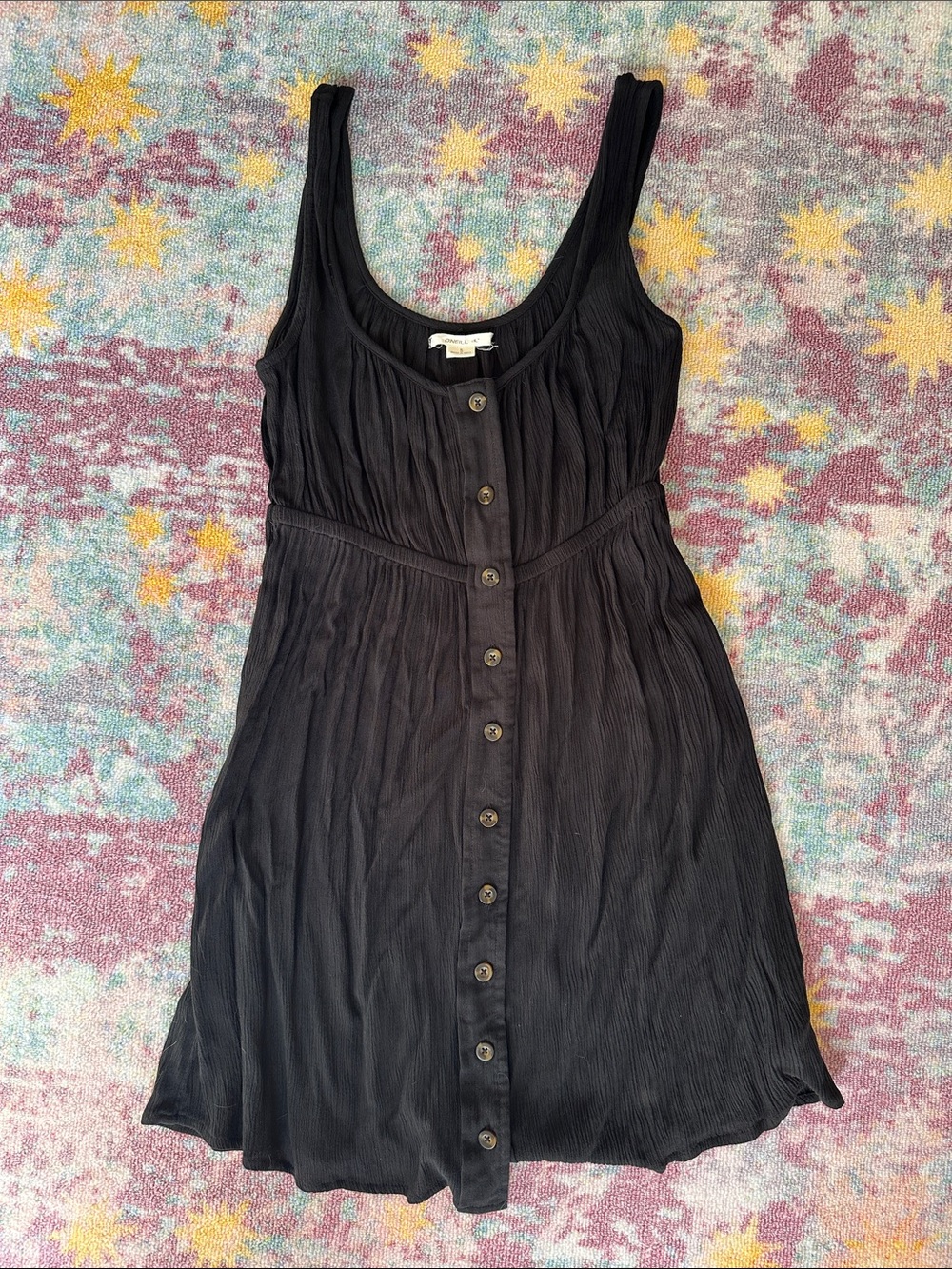 O’Neill Women's Black Button-Front Tank Dress